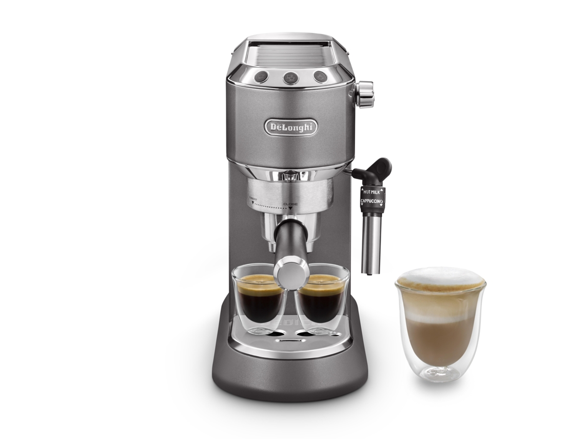 Máquina de Café Manual DELONGHI Dedica EC785.GY (15 bar Café moído e