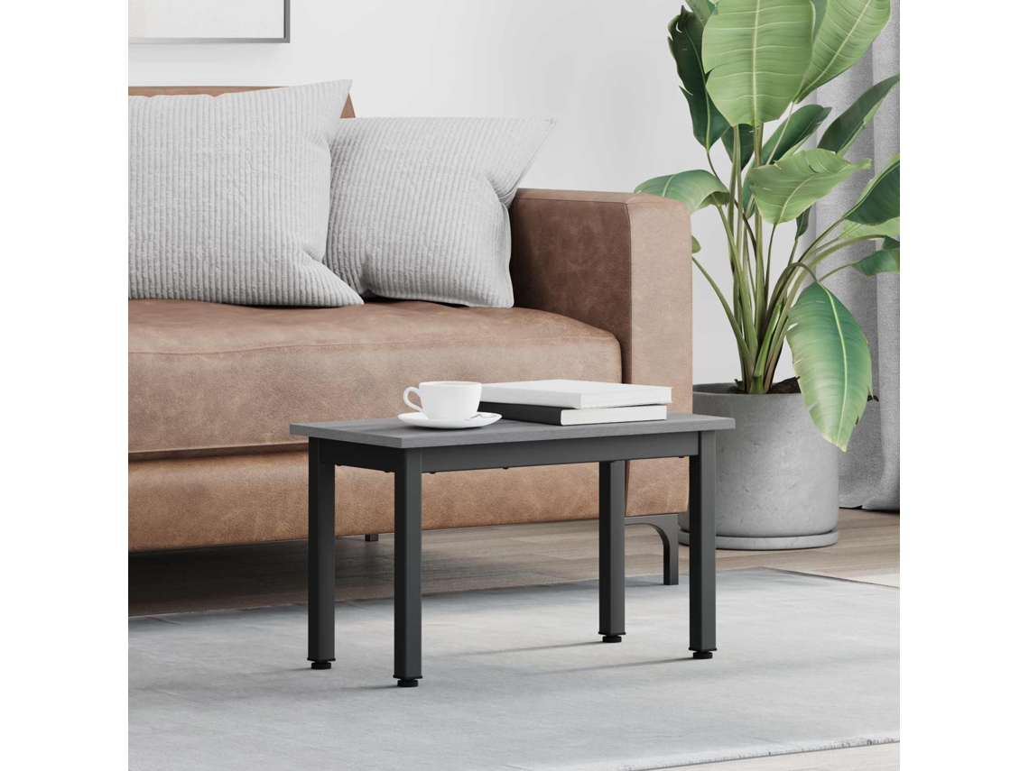 Vidaxl Mesa De Centro Cinza Sonoma 60 X 30 X 36 Cm