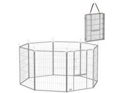 Terrário para Pets , Cerca para Cães, Playground para Pets, Personalizável de Forma Flexível, Aço Inoxidável Ge