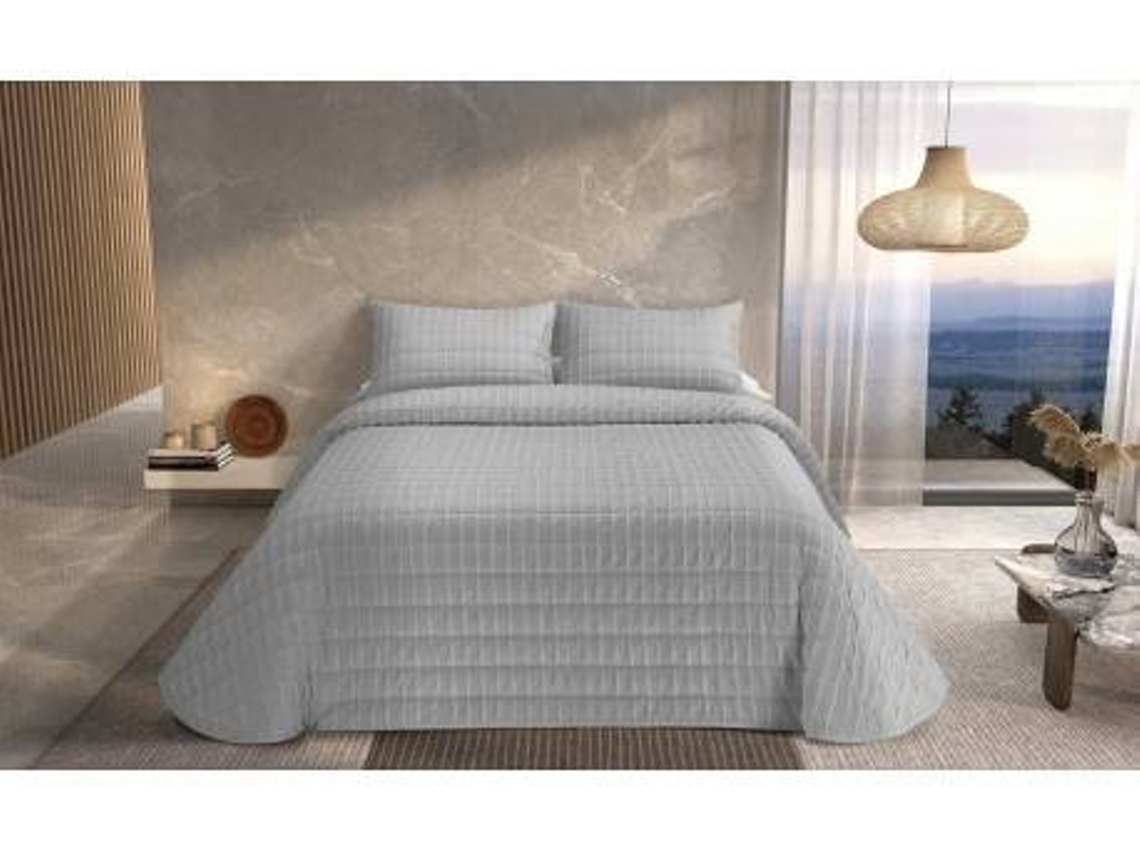 Colcha Pierre Cardin Ondas Cinzento 90 cm