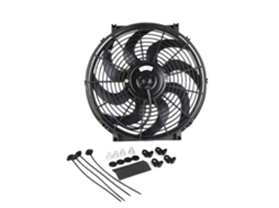 Ventilador De Refrigeração Eléctrico Universal Para Carro 12v 90w 14 Polegadas Fino Reversível Com Kit De Montagem