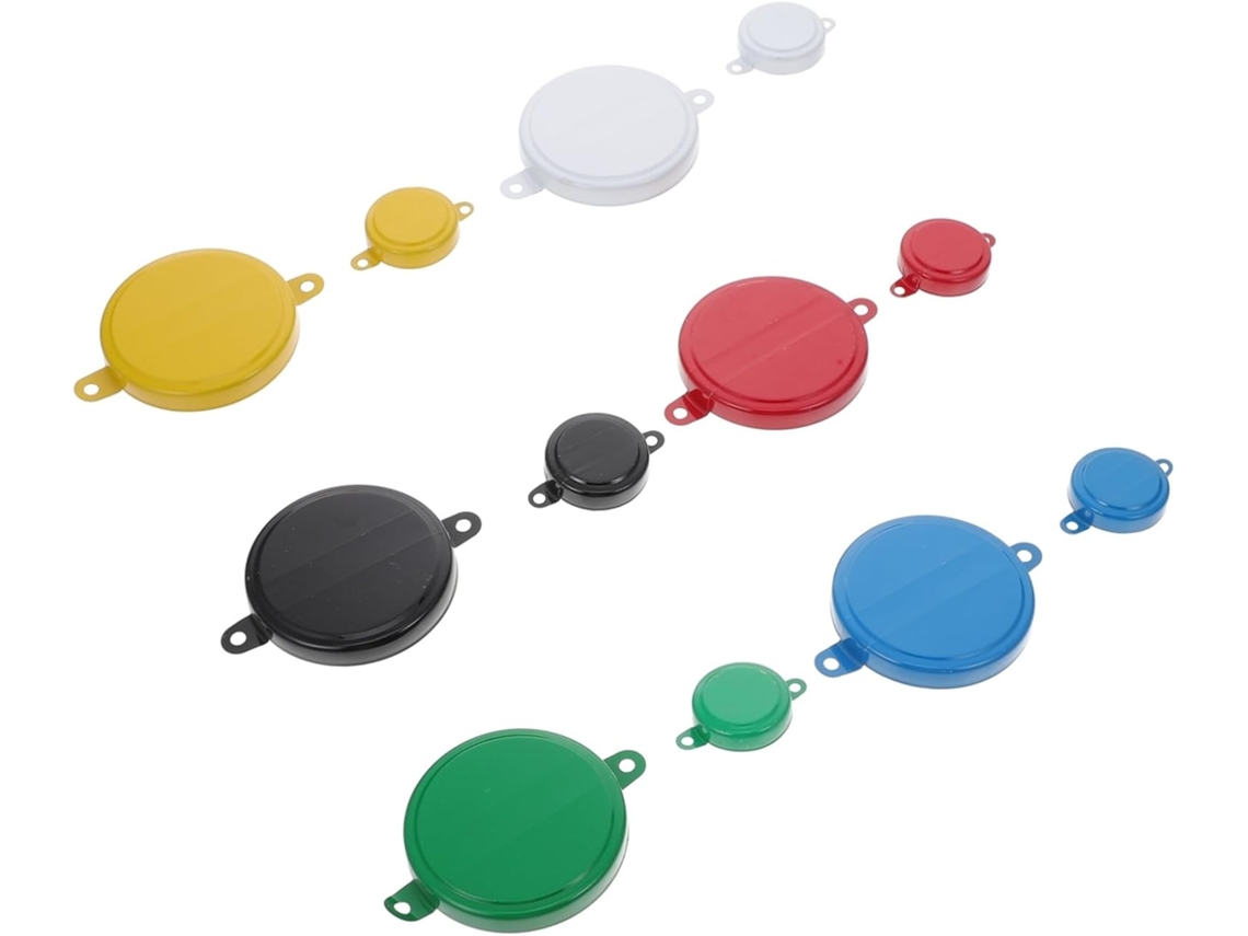 Conjunto Com 20 Tampas Impermeáveis Para Barris De Água E Óleo, Tampas De Ferro, Cores Sortidas. Conjunto Com 20 Tampas Impermeáveis Pa Gokoco