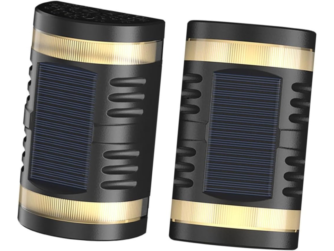 Conjunto De 2 Luminárias Solares De Parede Externas Impermeáveis, Luminária Solar Retrô Para Jardim, Pátio Ou Cerca