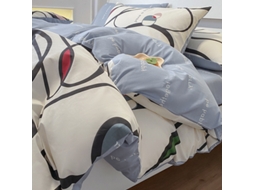 Conjunto de Capas de Edredão LUUCOZK Multicor - 4pcs