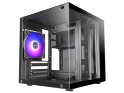Caixa PC MICROATX MARS GAMING Mc cube Vidro Temperado Ventoinha ARGB 120mm Preto