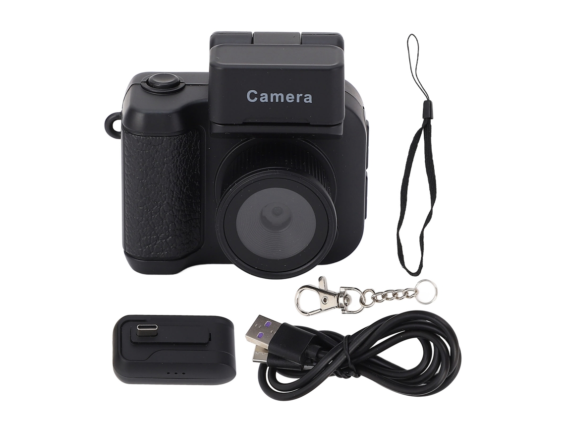 Câmera Digital Pequena Com Flash Led E Tela Lcd Vintage Câmera De Pulso 1080p Para Viagens E Gravação De Vida Diária