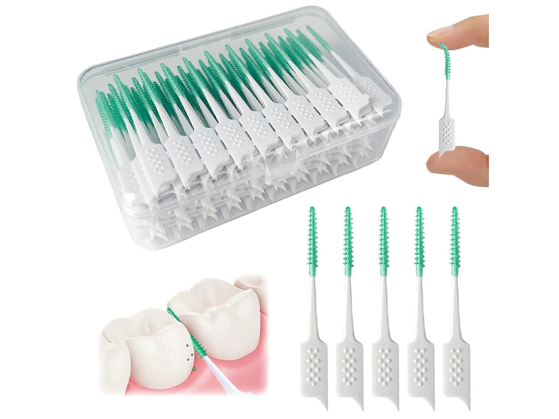 Conjunto De 150 Escovas Interdentais De Silicone Macio Para Aparelhos Ortodônticos E Limpeza Dos Dentes – Compatíveis Com Aparelhos Ortodônticos.