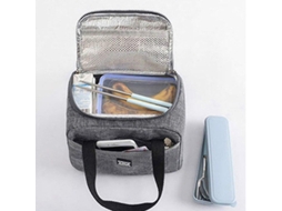 Lurelia Bolsa Térmica Para Almoço E Escola Isolado Portátil Cinza
