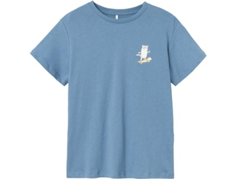 T-shirt Consola De Criança Nameit Nkmkanes Ss Loose Azul (122 Cm/128)