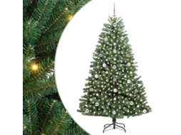 Conjunto 1 Árvore De Natal Artificial Vidaxl Verde Pvc (180 Cm)