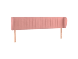 Cabeceira de Cama C/ Abas Veludo 183x23x78/88 Cm Rosa MAISON EXCLUSIVE