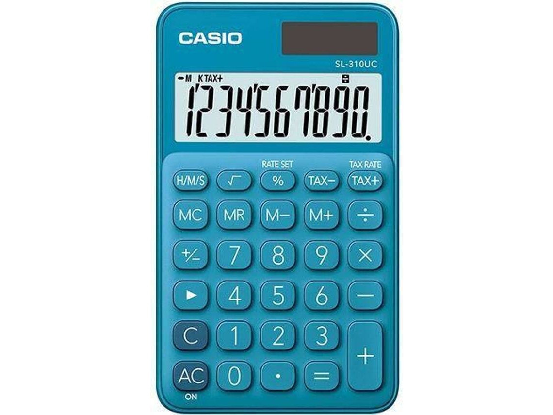 Calculadora Básica CASIO SL-310UC-BU Azul (10 dígitos)