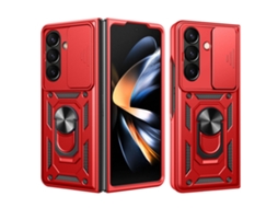 Capa Para Samsung Galaxy Z Fold8 Ultra, Capa Protetora À Prova De Choque Com Suporte Digitallab (vermelho)
