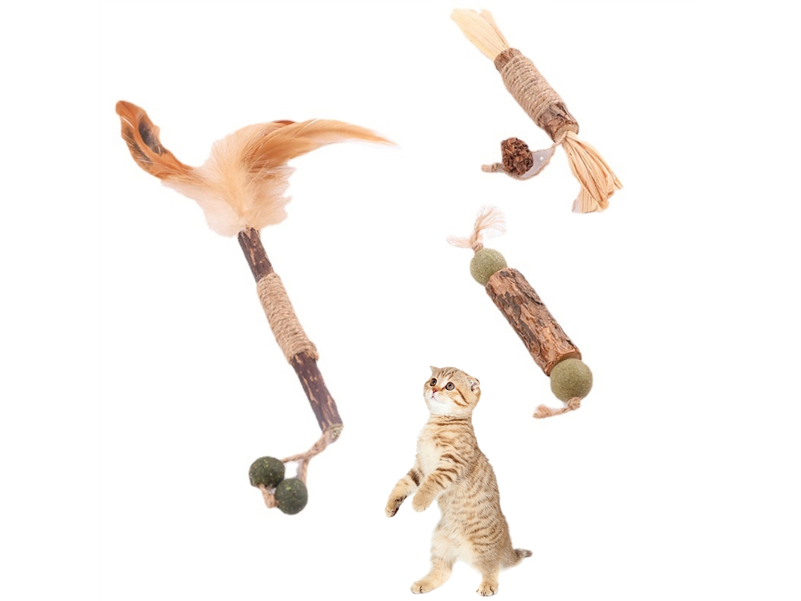Palisadas De Catnip Para Limpeza Dental E Mastigação