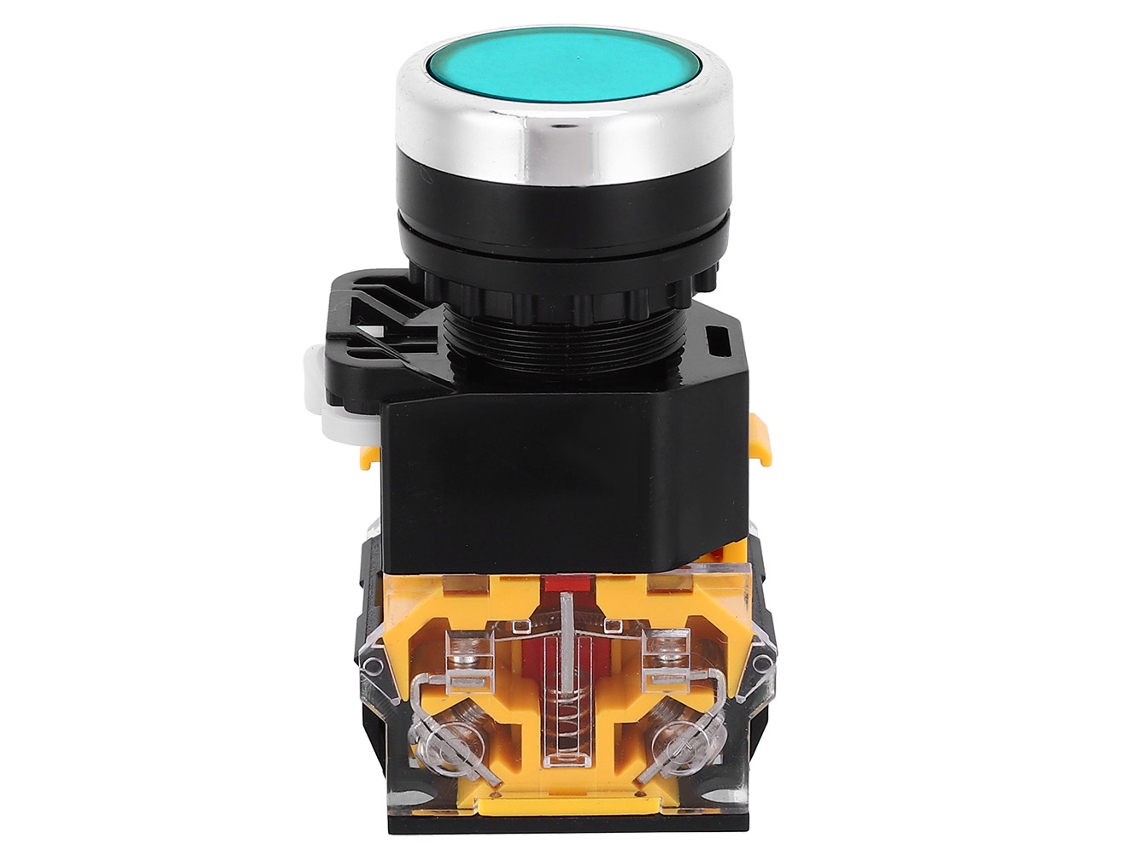 5 Interruptores Verdes Auto bloqueio 22mm 37 440v