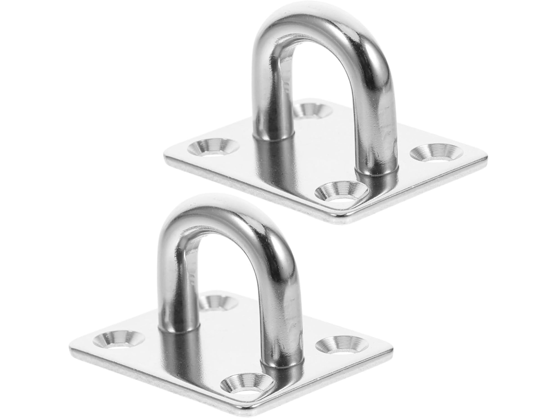 Conjunto De 2 Ganchos Teto Em Aço Inoxidável Collbath Para Montagem, M