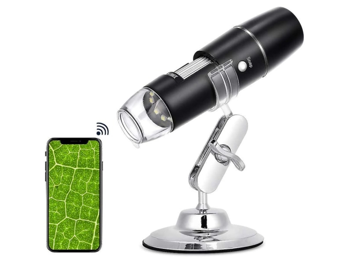 Microscópio Digital Sem Fio Usb Wi, Fi com Ampliação de 50x a 1000x, Mini Endoscópio Portátil para Inspeção BRILVIBERA