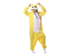 2026 pijama de Animal Coelhinho Amarelo Unicornio Pegasus Kigurumi Cosplay Halloween Inverno