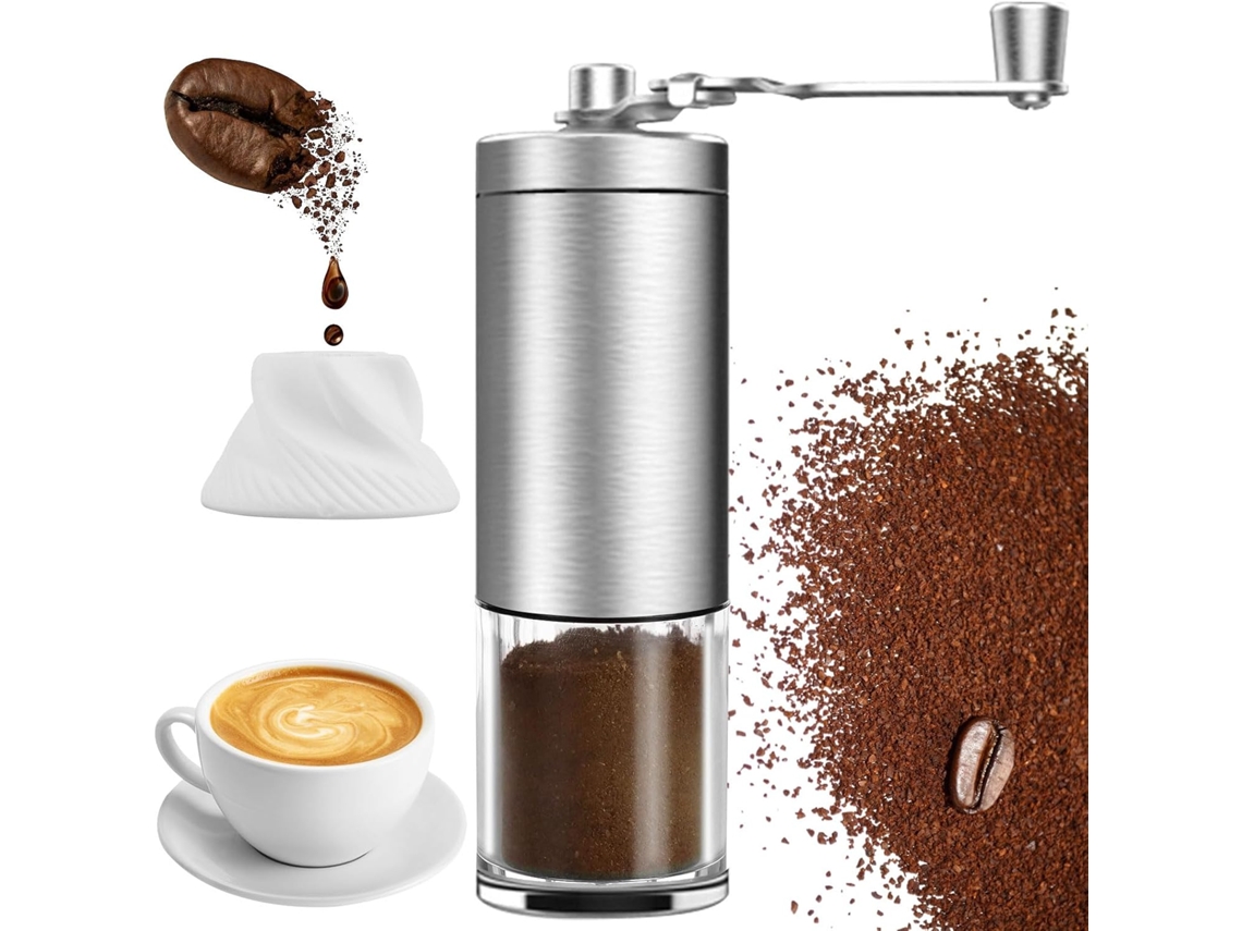 Moedor De Café Manual Cerâmica, Mós De Cerâmica, Para Espresso, Prensa Francesa E Café Coado, Uso Em Casa E Viagens