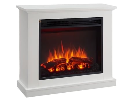Lareira Elétrica de Piso BALDERIA Phanos Branco