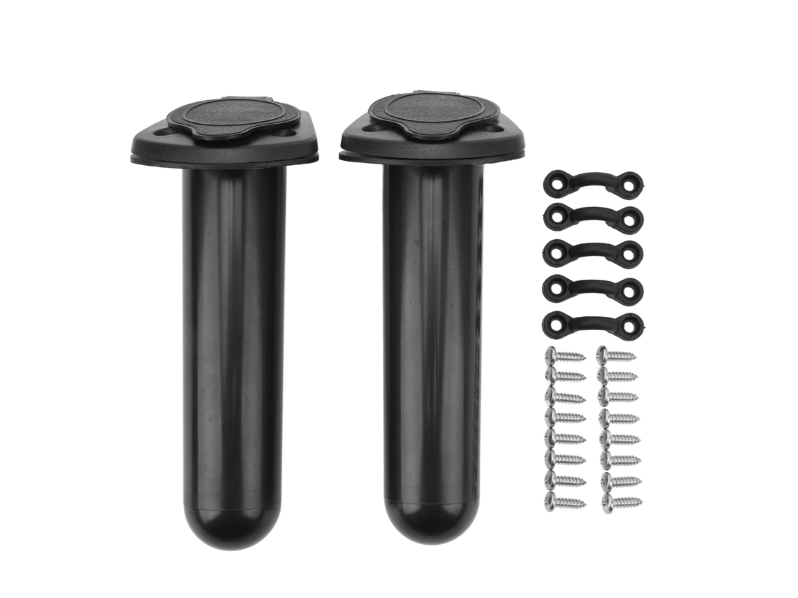 Suporte de Vara de Pesca, Flush Mount, para Kayak, Barco, Canoa, com Capa, 2 Peças S/MARCA