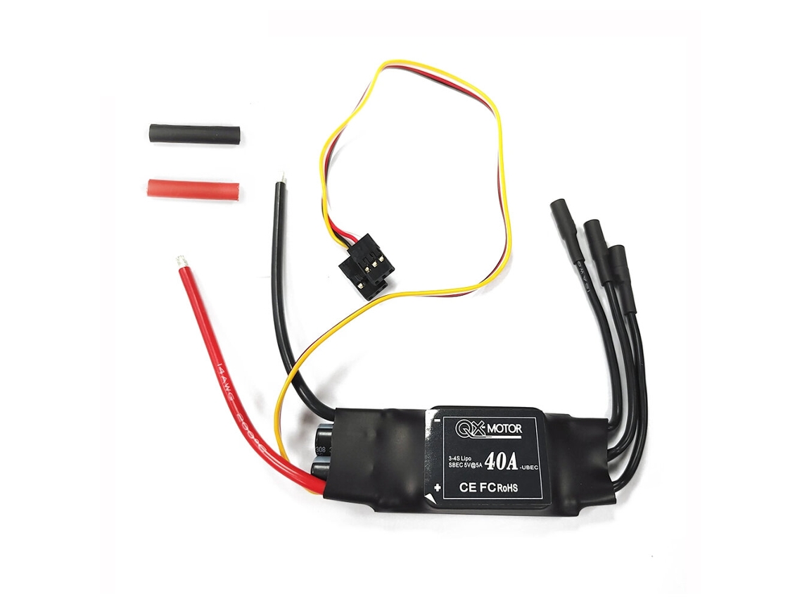 Controlador de velocidade brushless Qx motor 40a para 2 6s Sem Bec/3 4s com Bec 5v 5a Motores para aeronaves Asa Fixa. MDUG