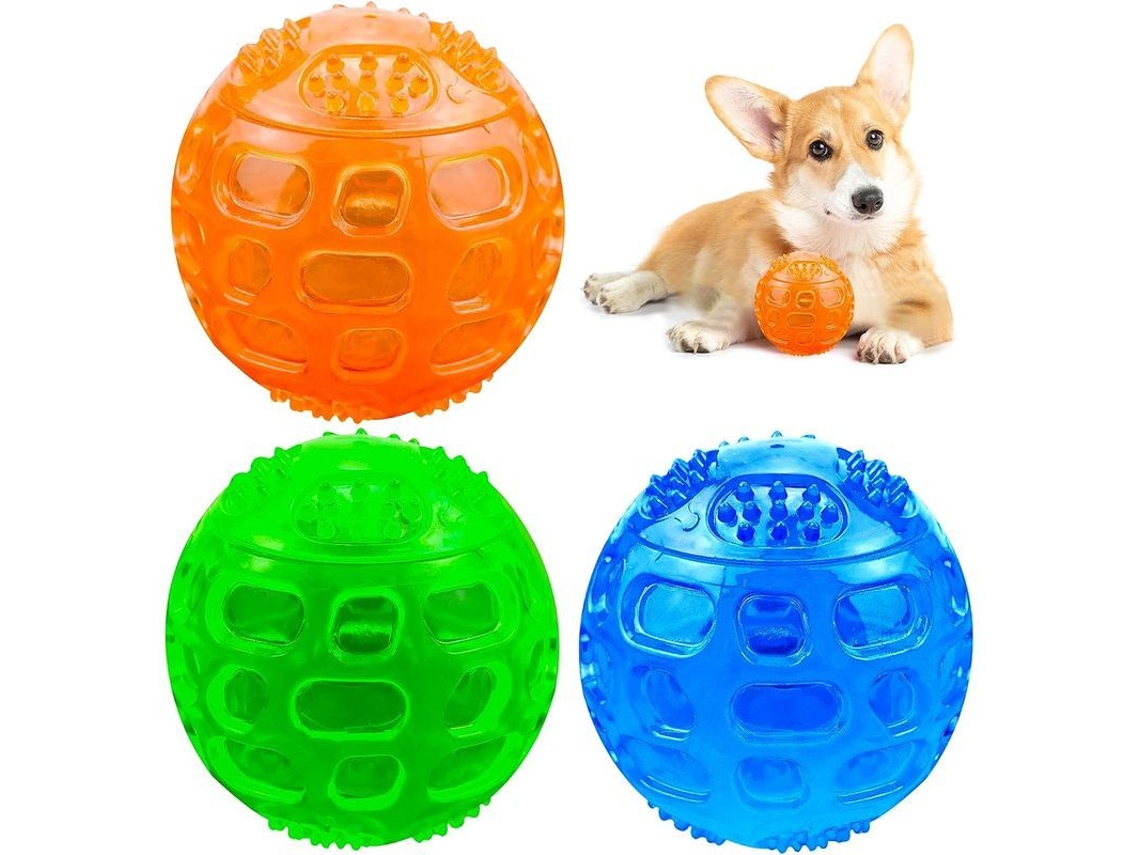 2026 conjunto de 3 Bolas para Cães Flutuantes Elásticas com Som de Gralha para Treinamento