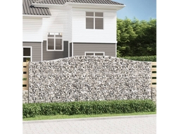 Vidaxl Cestos Gabião Arqueados 9pcs 400x50x160/180cm Ferro Galvanizado