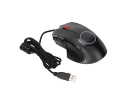 Mouse Gamer com Fio Rgb 8 Botões 6 Dpi Ajustáveis Ergonomia Curva Usb Preto