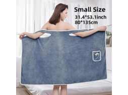 Toalha de Banho Resistente, em Tecido Fleece Coral, Pacote com 1 Unidade, Acessórios para Banheiro, Azul AQUAFORGE