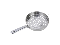 Coador De Camarão De Furos Grandes Em Aço Inoxidável Para Cozinha Com Design Prático E Fácil Limpeza Alça Única