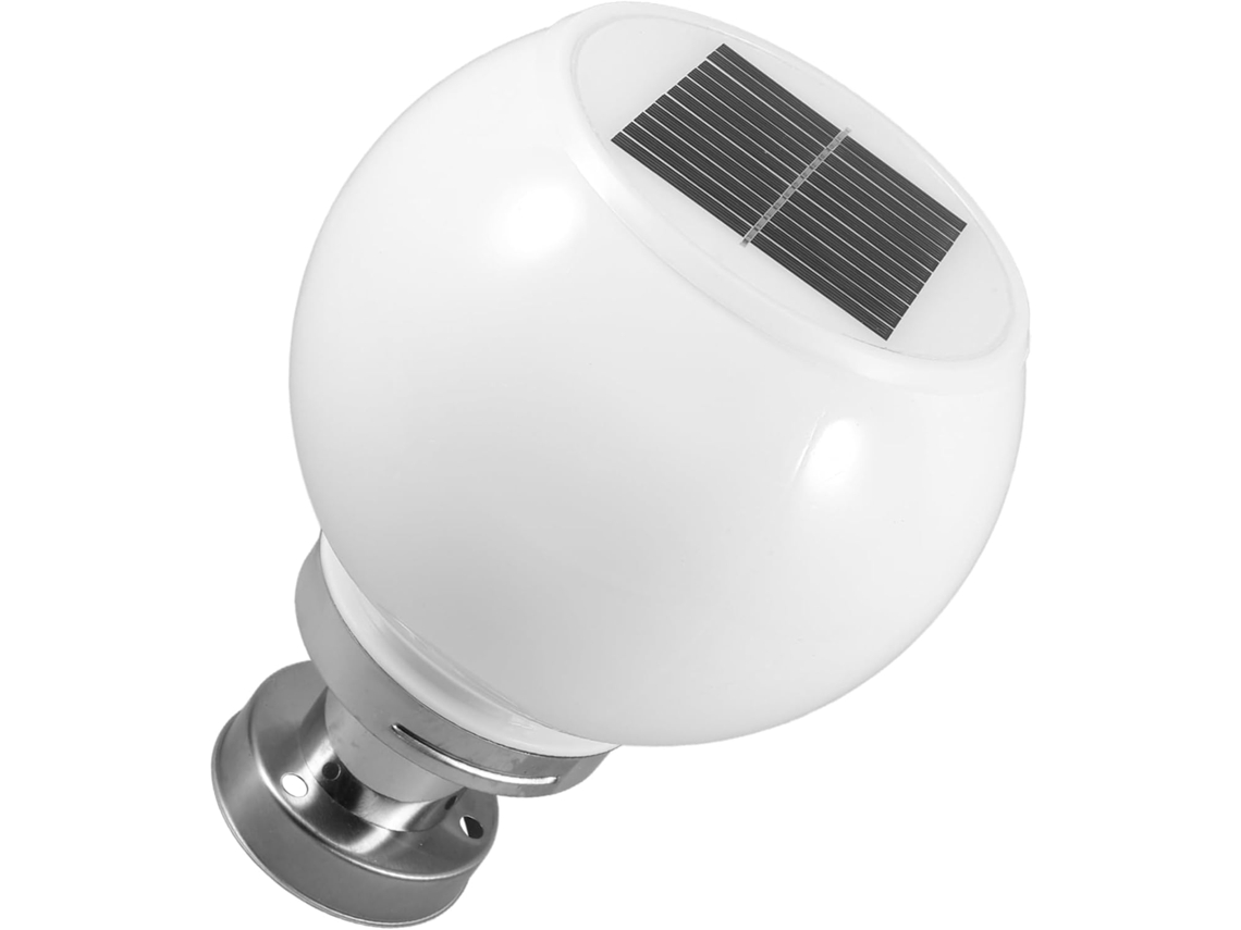 Luminária Solar Led Externa À Prova D'água De 10,04 Polegadas Para Iluminação De Jardim Com Painel.
