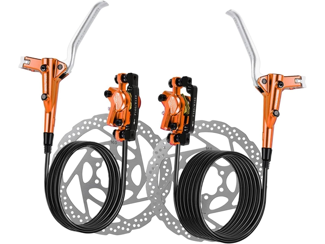Kit de freio disco hidráulico Harilla, para bicicletas de montanha, fácil instalação, resistente, alumínio, seguro | S/MARCA