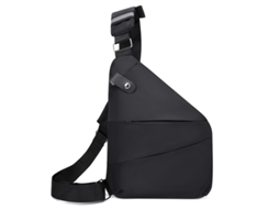 Bolsa De Peito Masculina, Bolsa De Ombro Esportiva, Bolsa Transversal, Antifurto, À Prova Dágua, Preta SUNNY SPACES