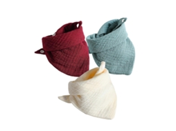 3 Peças Babadores para Alimentação do Bebê, Toalha de Saliva para Lenços Triangulares, Bandana, Berço Macio 5 GIECY