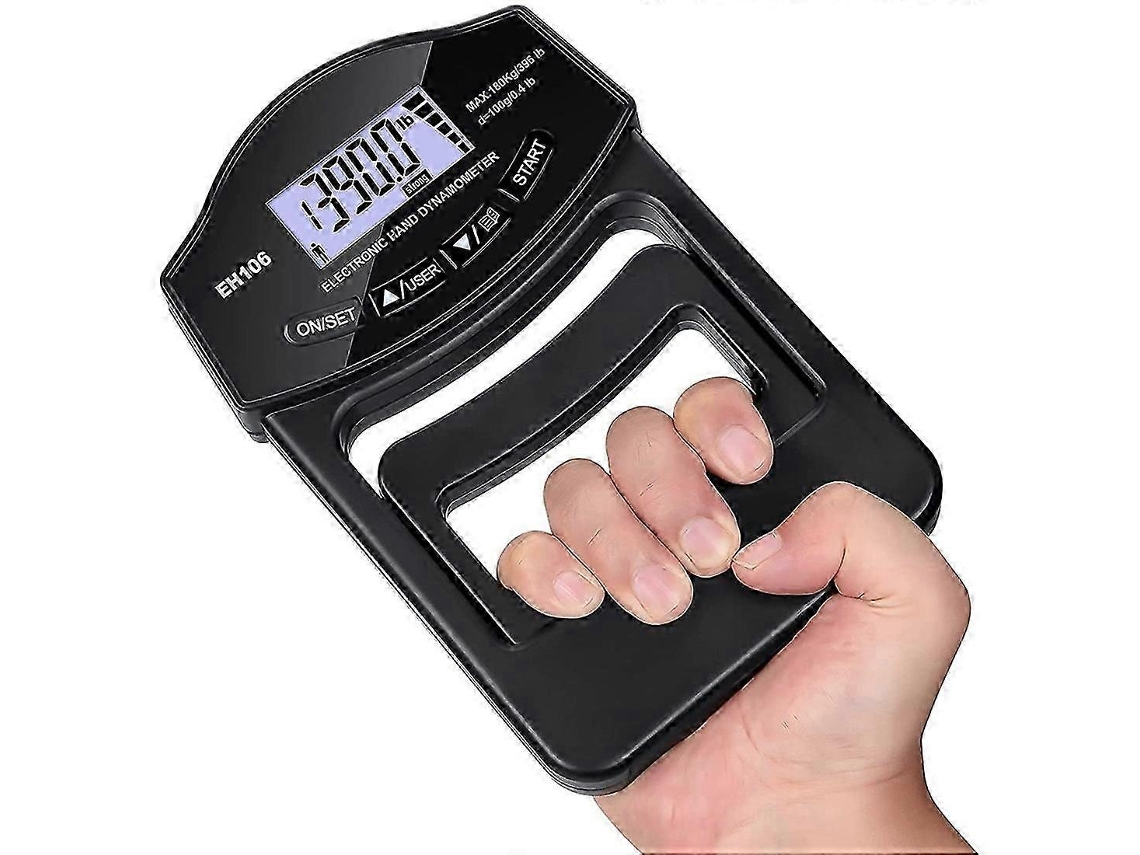 Testador De Força Preensão Manual Em Promoção, 180 Kg , Dinamômetro Digital Para Mãos, Medidor Com Tela Lcd E Conexão Usb Aquaforge (396 Lbs)