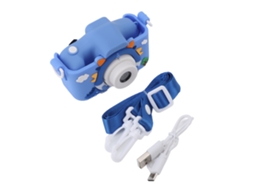 Laxiscreed Câmera Infantil T-rex Com Funções De Foto E Vídeo, Mini Jogos E Estojo - Azul