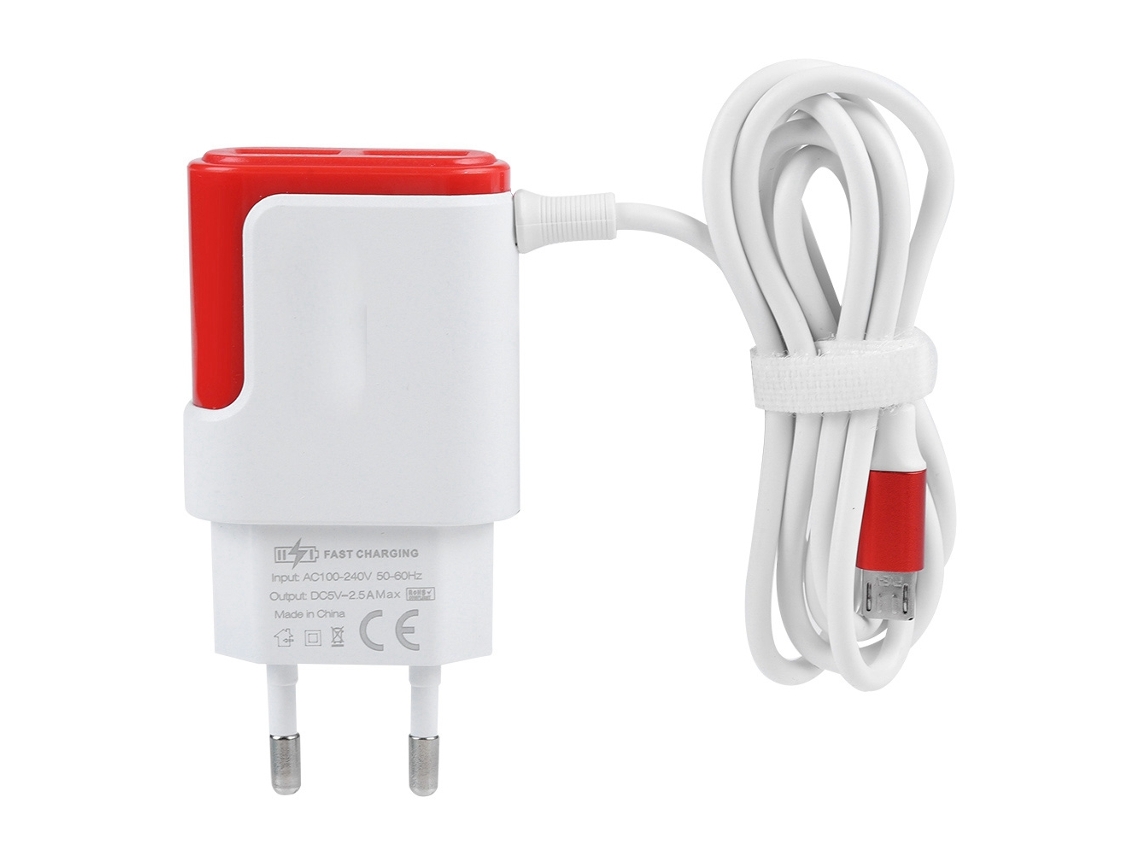 Conector de carregamento rápido EOOCOO, duas portas USB, carregamento eficiente
