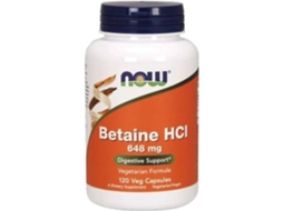 Suplemento Alimentar NOW Betaína (120 cápsulas vegetais)