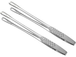 Pinças Para Alimentos Toddmomy, Em Aço Inoxidável, 2 Peças, Para Churrasco E Cozinha, Acessório Antiderrapante Para