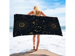 Toalhas De Praia Estampa Em Microfibra Absorvente Para Campismo, Piscina E Viagens.140*70cm Constelação Hexinyigjly