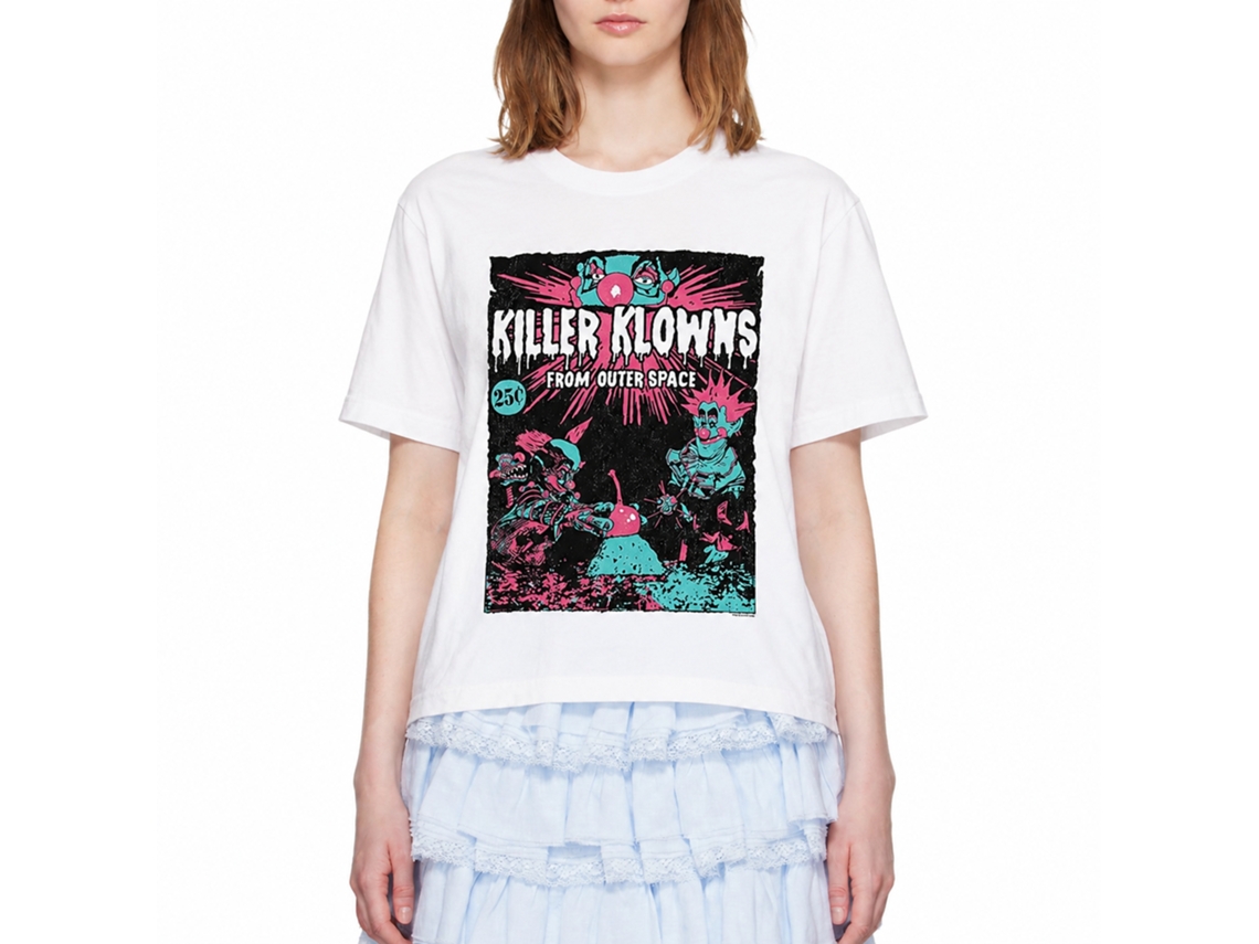 Rockinstone Killer Klowns Killer Komic White Adult T-shirt Size:xxl