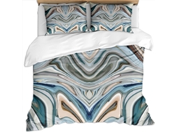 Capa de Edredom com 2 Fronhas 65x65cm em Microfibra Fronha 240x260cm,