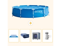 Intex Piscina Com Estrutura Redonda - 366x76 Cm - 5-peças S124
