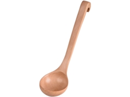 Colher De Pau Com Cabo Longo E Curvo Para Mexer Sopas, Guisados E Pratos Quentes Utensílio De Cozinha