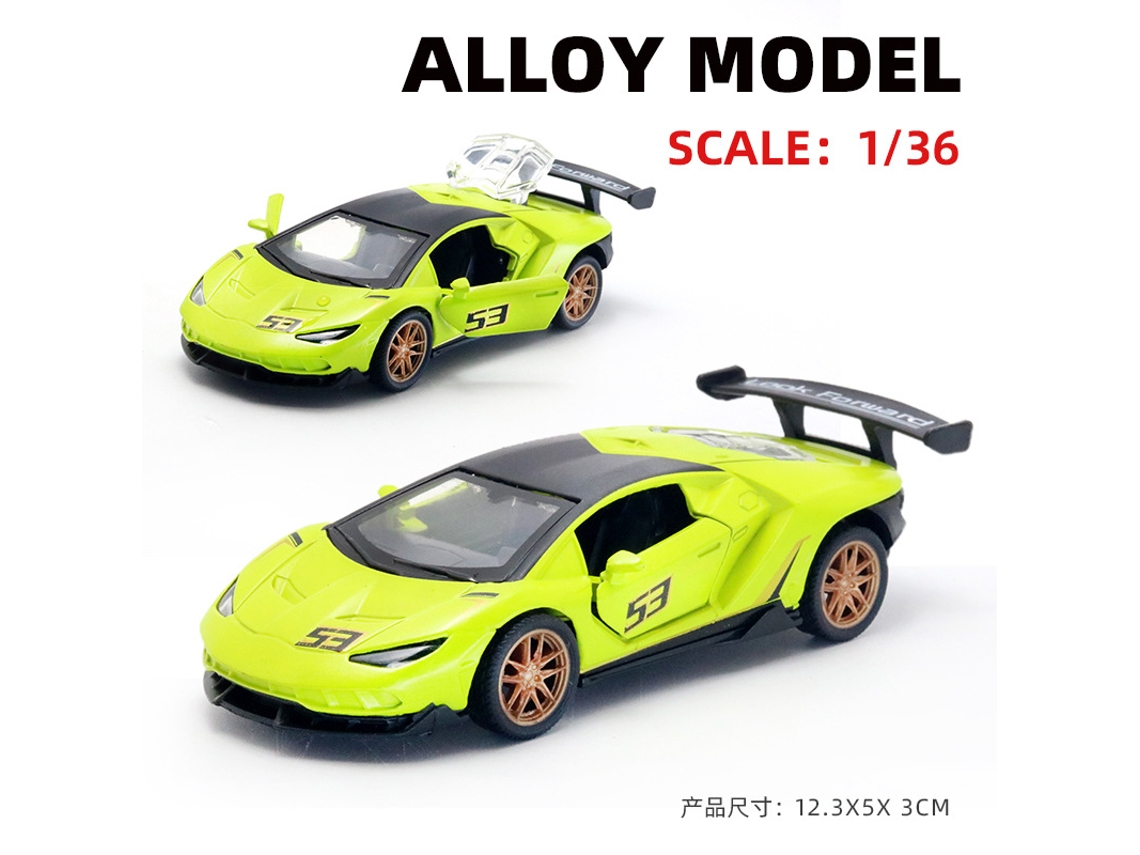 Miniatura de Carro em Escala 1/36, Feita em Metal Fundido, Presente para Crianças. MDUG