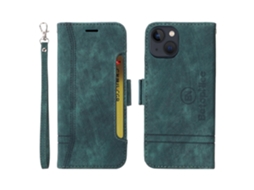 Capa De Couro Com Fivela Dupla Lateral Para Iphone 13