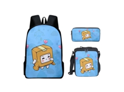 Mochila KOHREE Estudantil de Três Peças Carton Villa