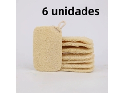 6 Esponjas de Bucha Esfoliantes MDUG (camada Única)