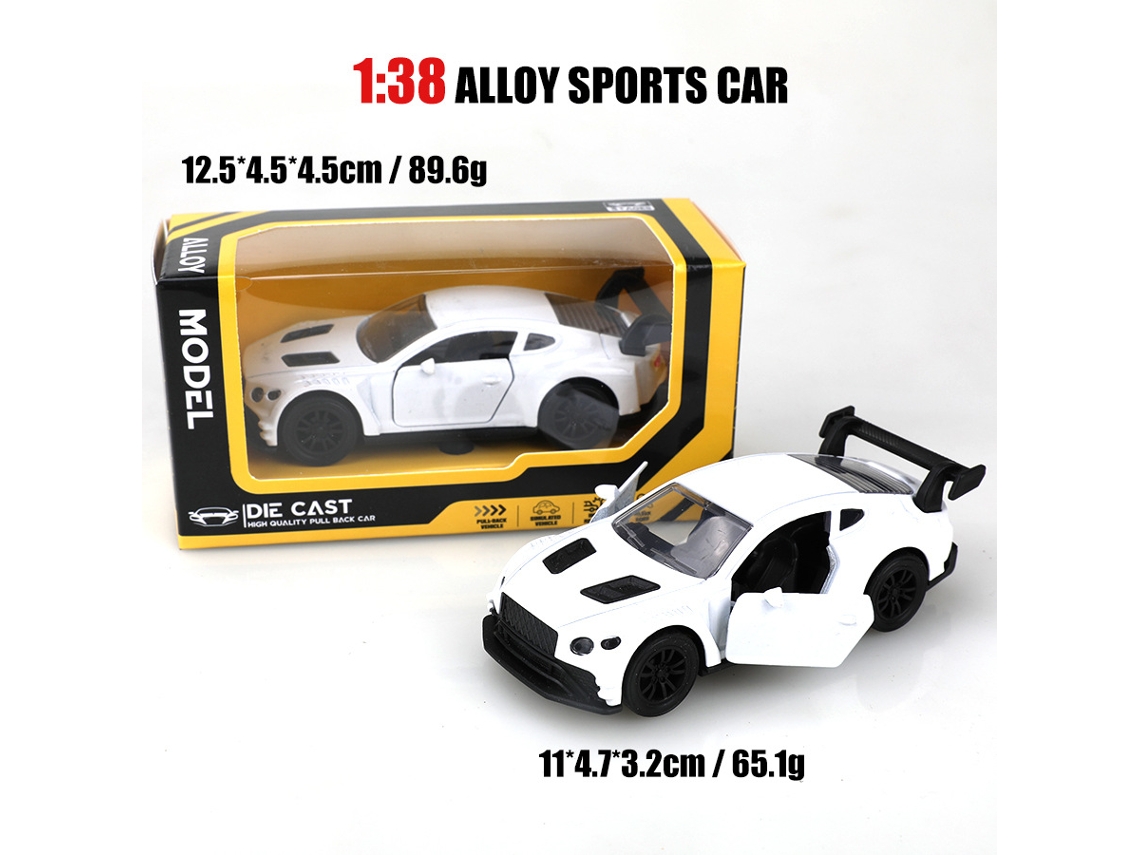 Miniatura de Carro em Escala 1/38, Modelo de Carro Clássico, Brinquedo Infantil. MDUG